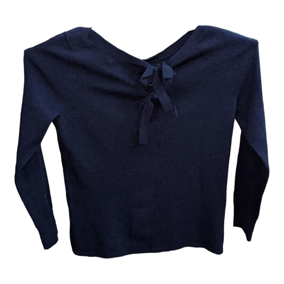 Banana Republic Wool/Cashmere Tie Cut Out Back  Sweater Size Small GUC - Picture 2 of 4